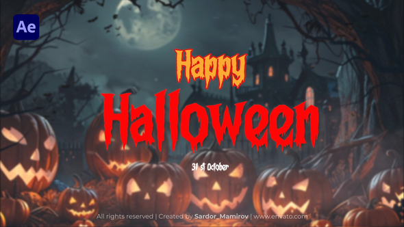 Halloween Intro | Happy Halloween 2024 Openers template preview