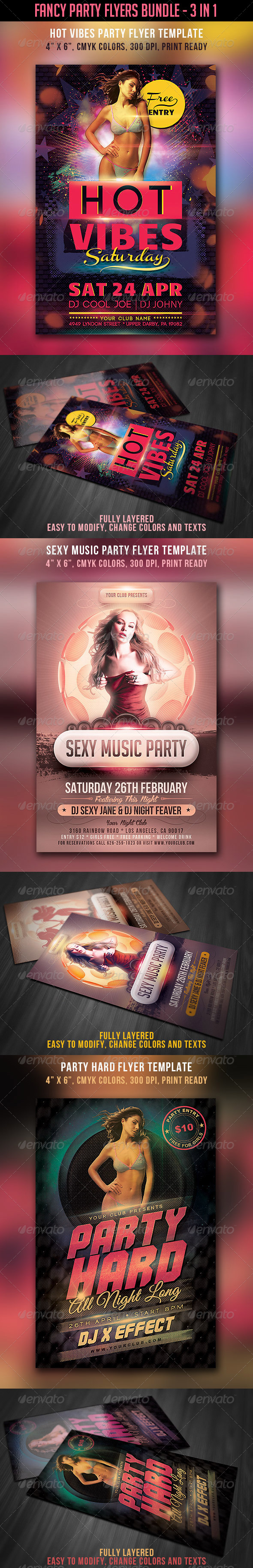 Fancy Flyers Bundle - Clubs & Parties Events