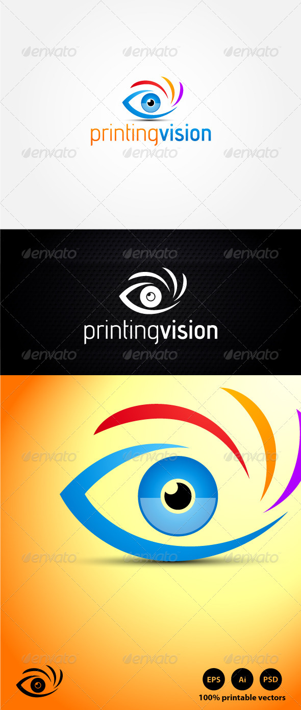 Printing Vision Logo - Abstract Logo Templates