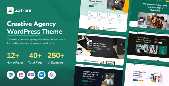 Zafram – Creative Agency WordPress Theme