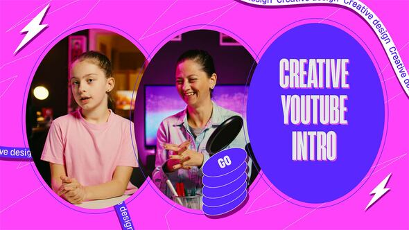 Retro Style Intro | MOGRT Premiere Pro template preview