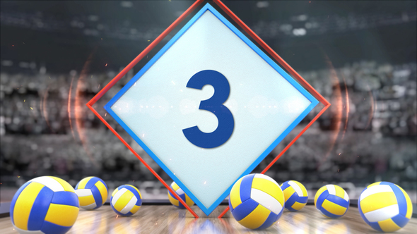 Volleyball Countdown 7