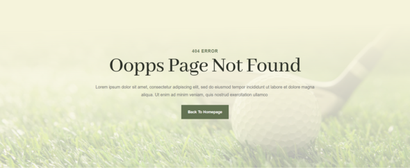 Letsgolf - Golf Club & Course Elementor Template Kit