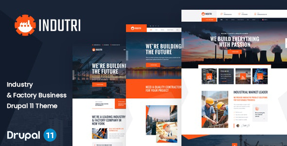 Indutri – Factory & Industrial Drupal 11 Theme