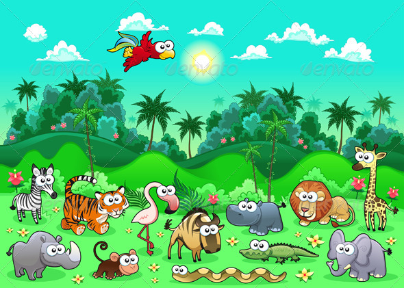 Jungle Animals - Animals Characters