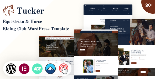 Tucker - Equestrian Horse Riding Club WordPress Theme