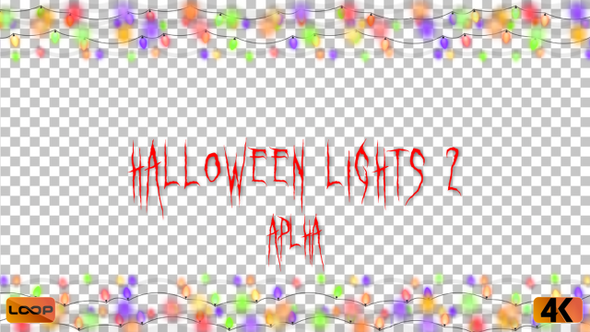 Halloween Lights Frame Alpha 02
