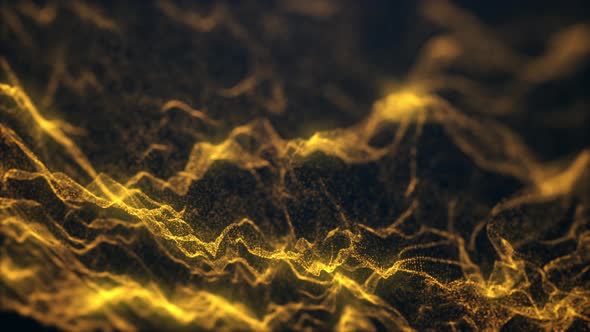 4K Gold Award Fire Particle Background Loop
