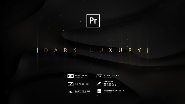 Dark Luxury | Silk, Lines and Polygenes MOGRT