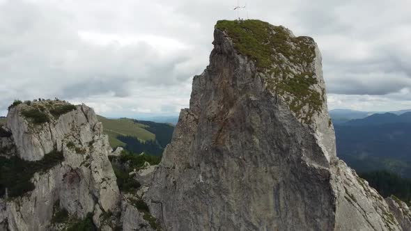 Spectacular Rock Formations In Mountains, Aerial View alt