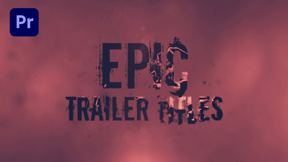 Horror Titles Premiere Pro template preview