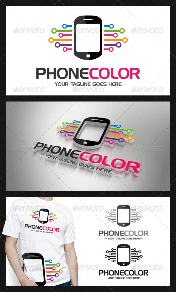 Phone Connection Logo Template - Objects Logo Templates