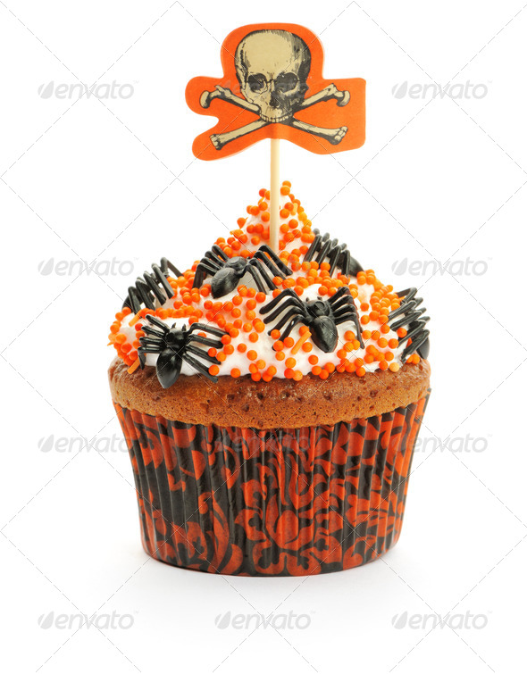 Halloween cupcake - Stock Photo - Images