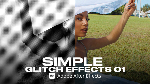 Simple Glitch Effect 01 Ae Elements template preview