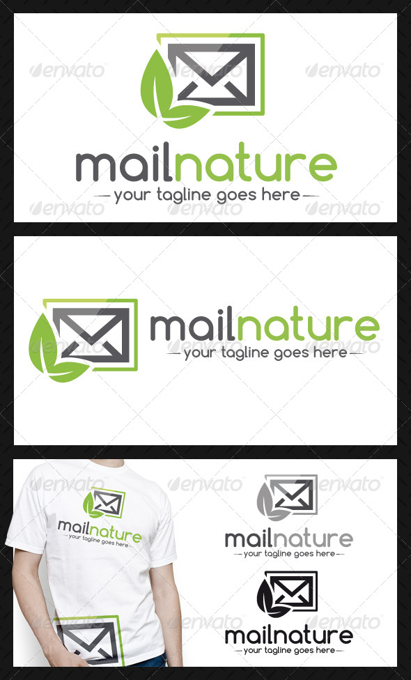 Mail Nature Logo Template - Nature Logo Templates