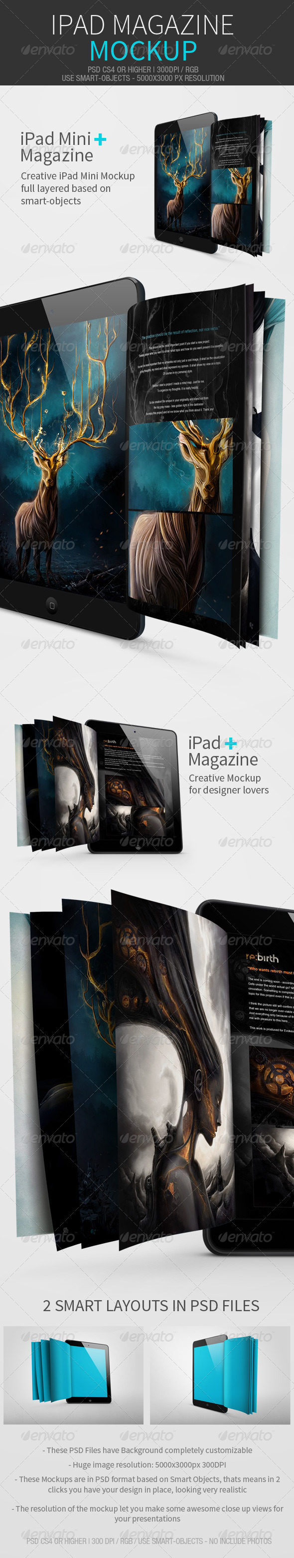 iPad Magazine Mockup - Magazines Print