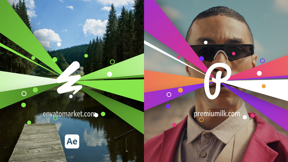 Logo Color Rays Logo Stings template preview