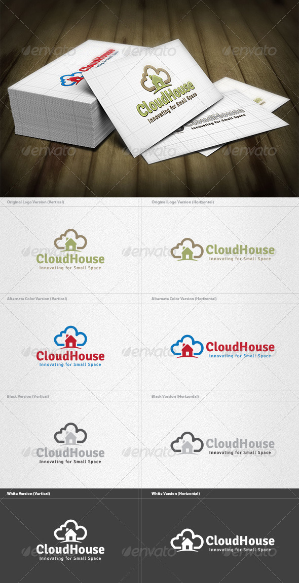 Cloud House Logo - Symbols Logo Templates