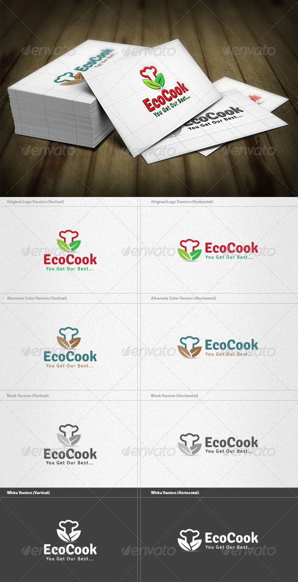 Eco Cook Logo - Symbols Logo Templates