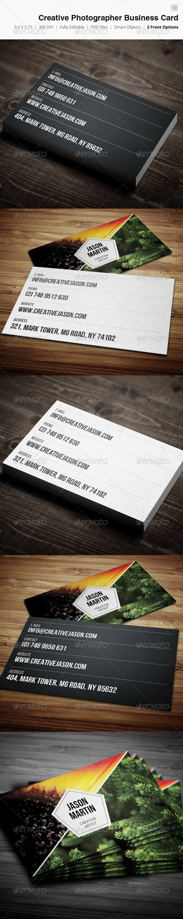 Creative Photographer Business Card - 10 - Creative Business Cards
