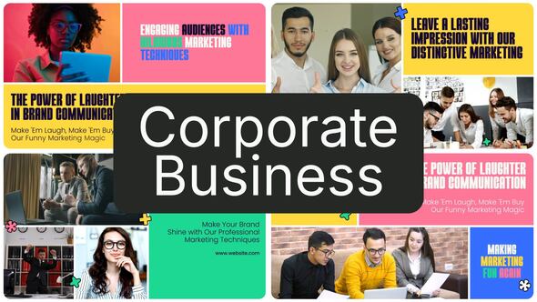 Clean Minimal Corporate Business Slideshow Openers template preview