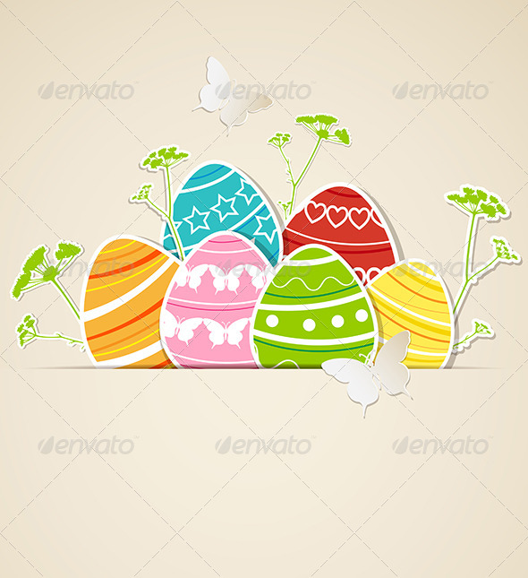 Paper Easter Background - Miscellaneous Seasons/Holidays