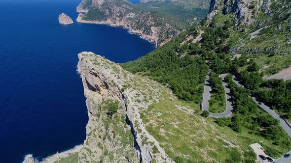 Flight Over Mirador Es Colomer, Mallorca, Spain