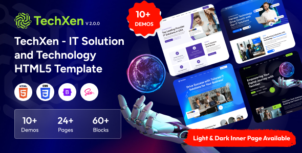 Techxen - IT Solutions & Technology Startup HTML Template