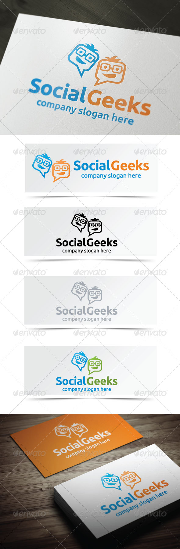 Social Geeks - Humans Logo Templates