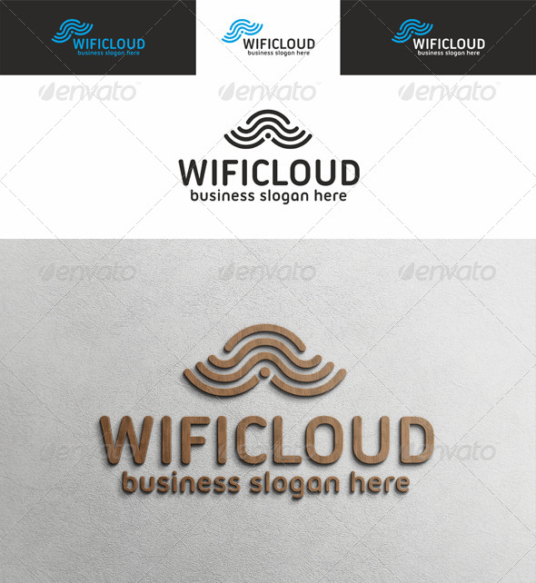 Wi Fi Cloud Logo - Symbols Logo Templates