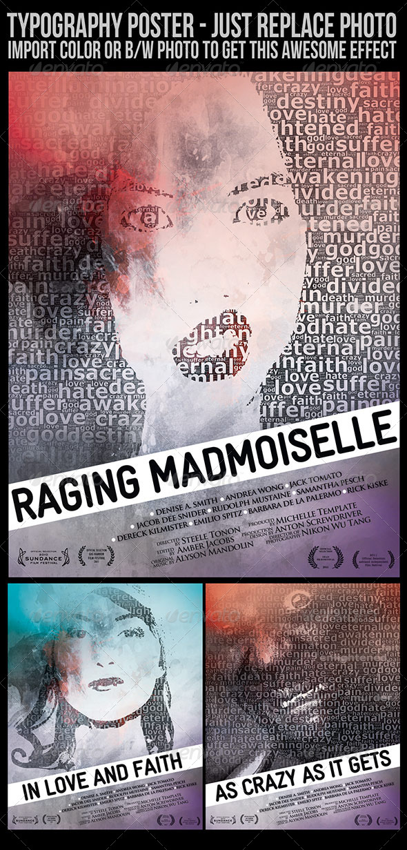 Typography Poster - Clubs & Parties Events