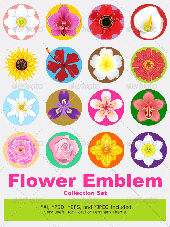 Flower Collection Set - Flowers & Plants Nature