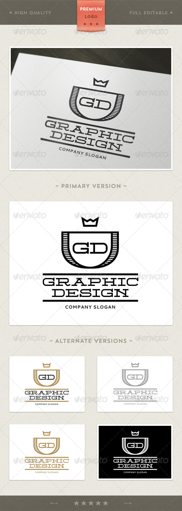 GD - Multipurpose Logo Template - Crests Logo Templates