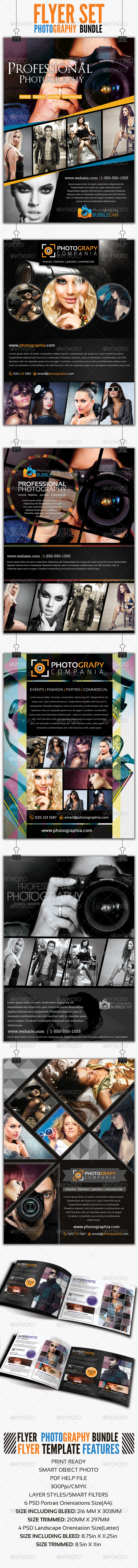 Photography Flyer Bundle Set 1 - Flyers Print Templates