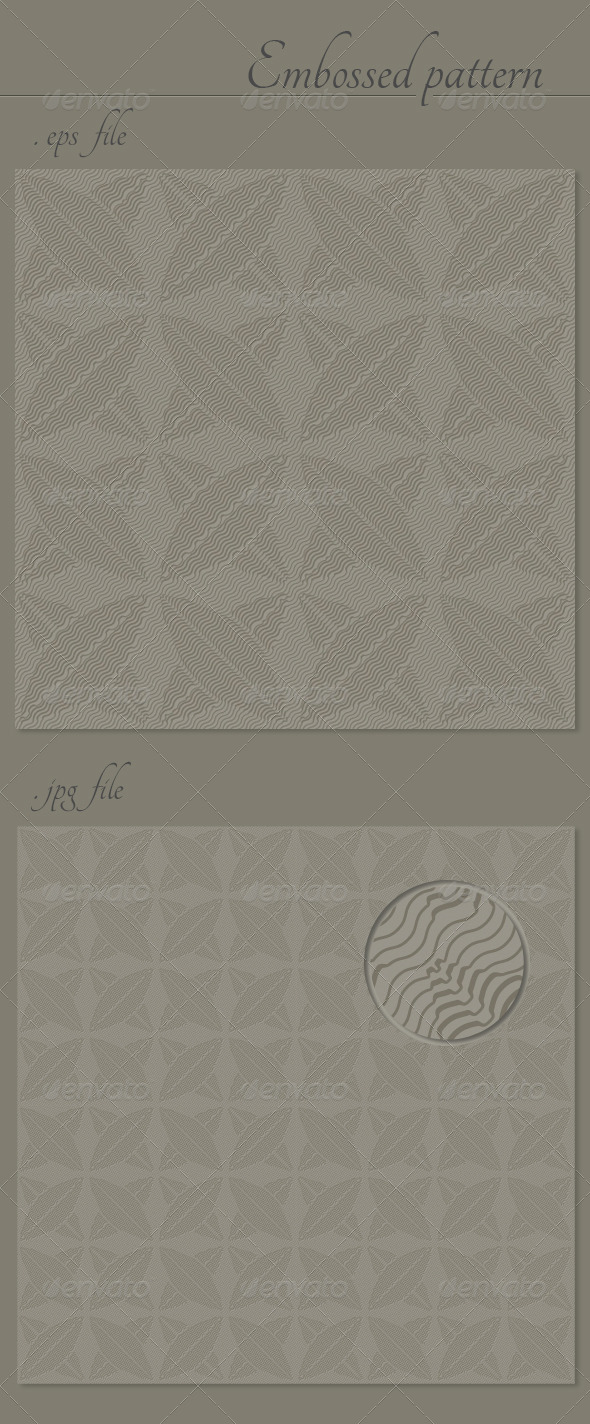 Abstract Embossed Vector Seamless Pattern Texture - Patterns Decorative