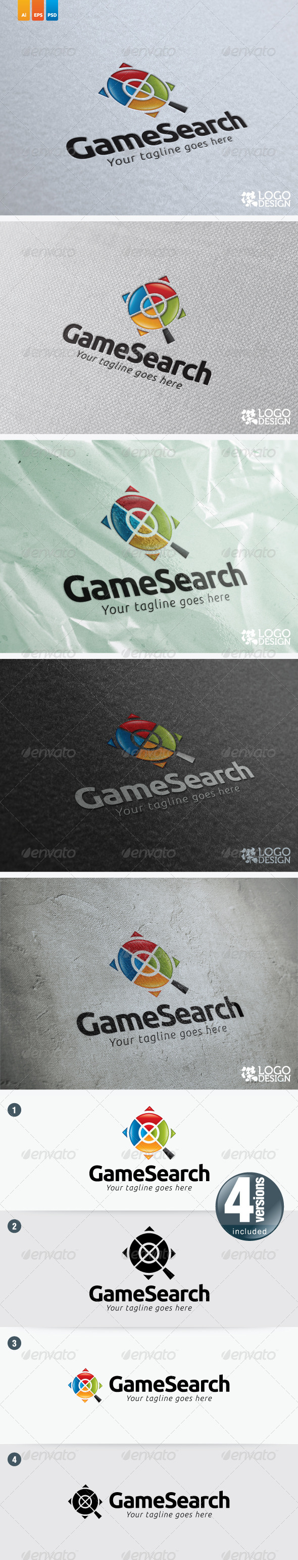Game Search - Symbols Logo Templates