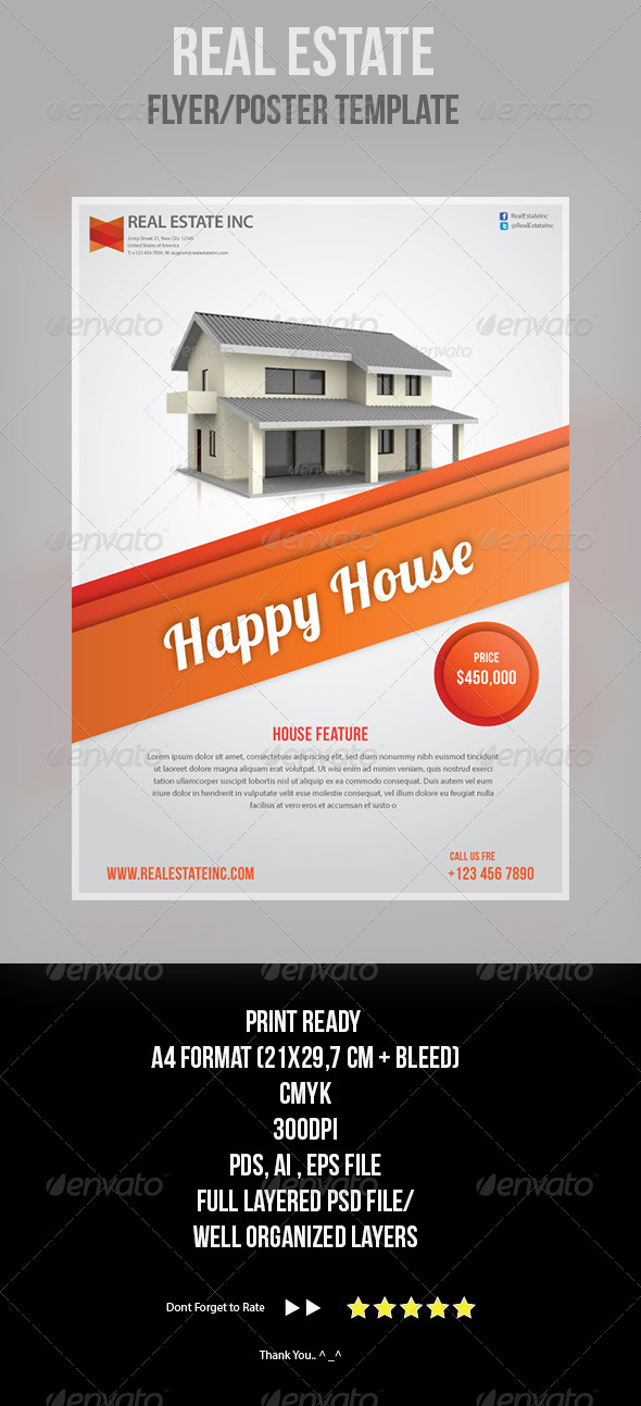 Real Estate Flyer Template - Corporate Flyers