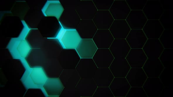 Abstract Hexagon Background 4K