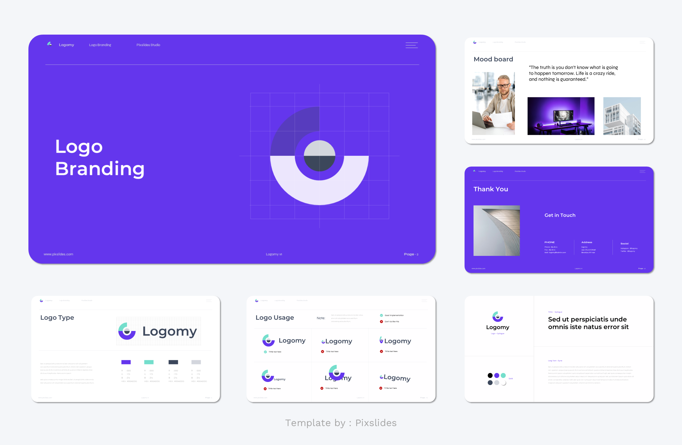 Logomy - Logo Branding Keynote Presentation Template, Presentation ...