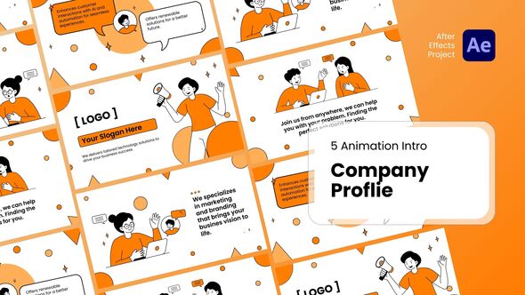 Animation Intro - Company Profile After Effect Templates Openers template preview