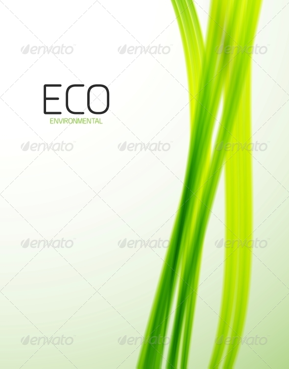 Eco Modern Green Lines Template - Backgrounds Decorative