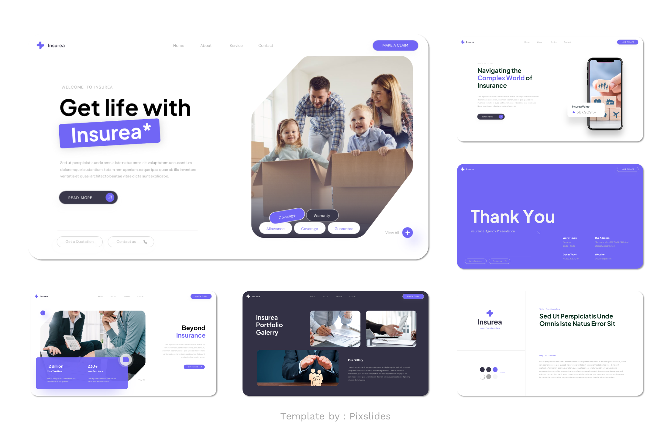 Insurea - Insurance Agency PowerPoint Presentation Template ...