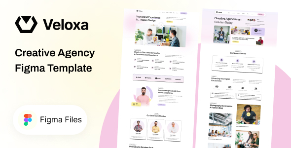 Veloxa - Creative Agency Figma Template