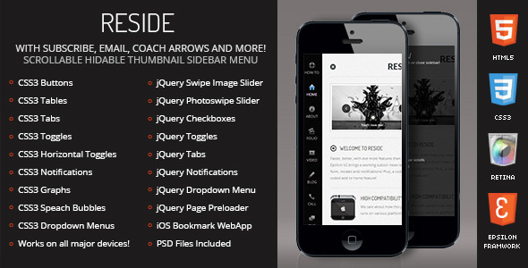 Reside | Sidebar Navigation for Mobiles & Tablets - 8