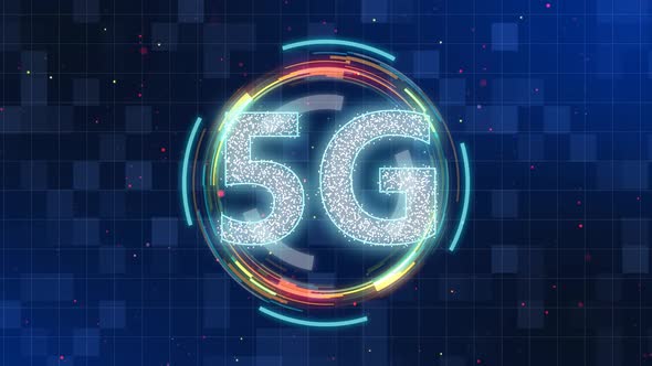 Animated Technology 5G Concept