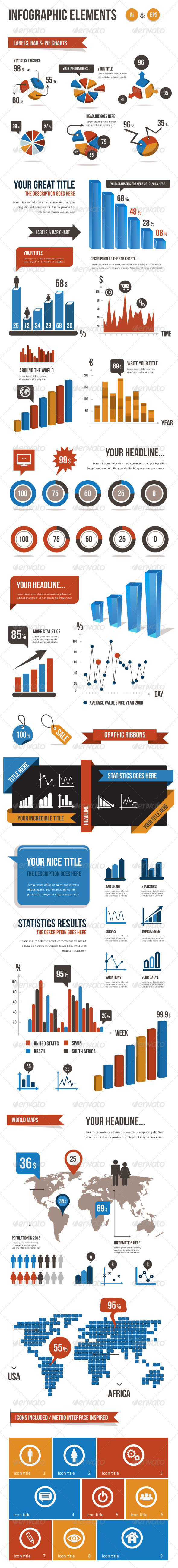 Infographic Elements Vector Pack - Infographics