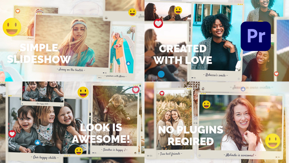 Sweety Memories Premiere Pro template preview