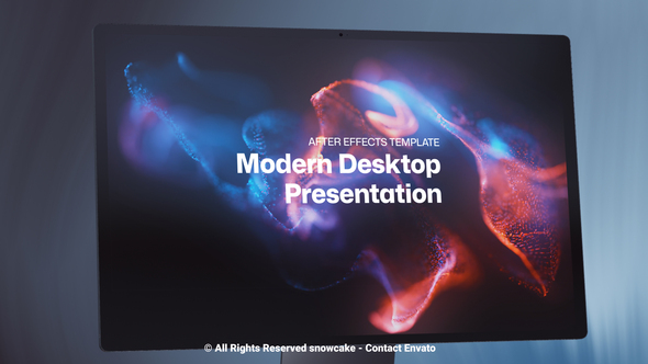 Modern Desktop Presentation Product Promo template preview