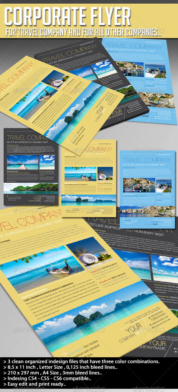 Corporate Flyer - Travel Company - Corporate Flyers