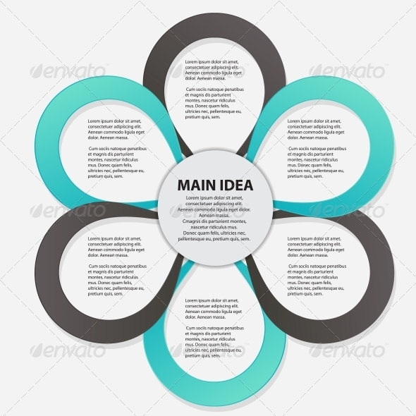 Concept of Colorful Circular Banners in Flower - Concepts Business